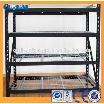 Medium duty industrial rack/Matte Black Powder Coated with wire decking Series A/Mould Rack of welding type